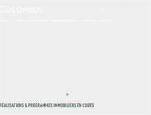 Tablet Screenshot of colombus-immobilier.com